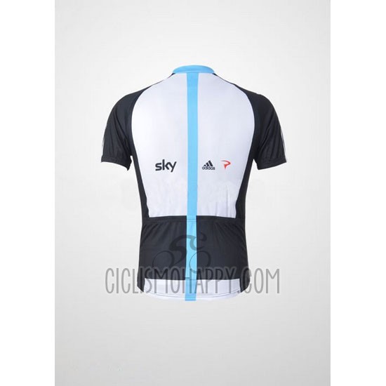 Sky Cycling Jersey Bib Short 2011 Short Sleeve Black and Blue